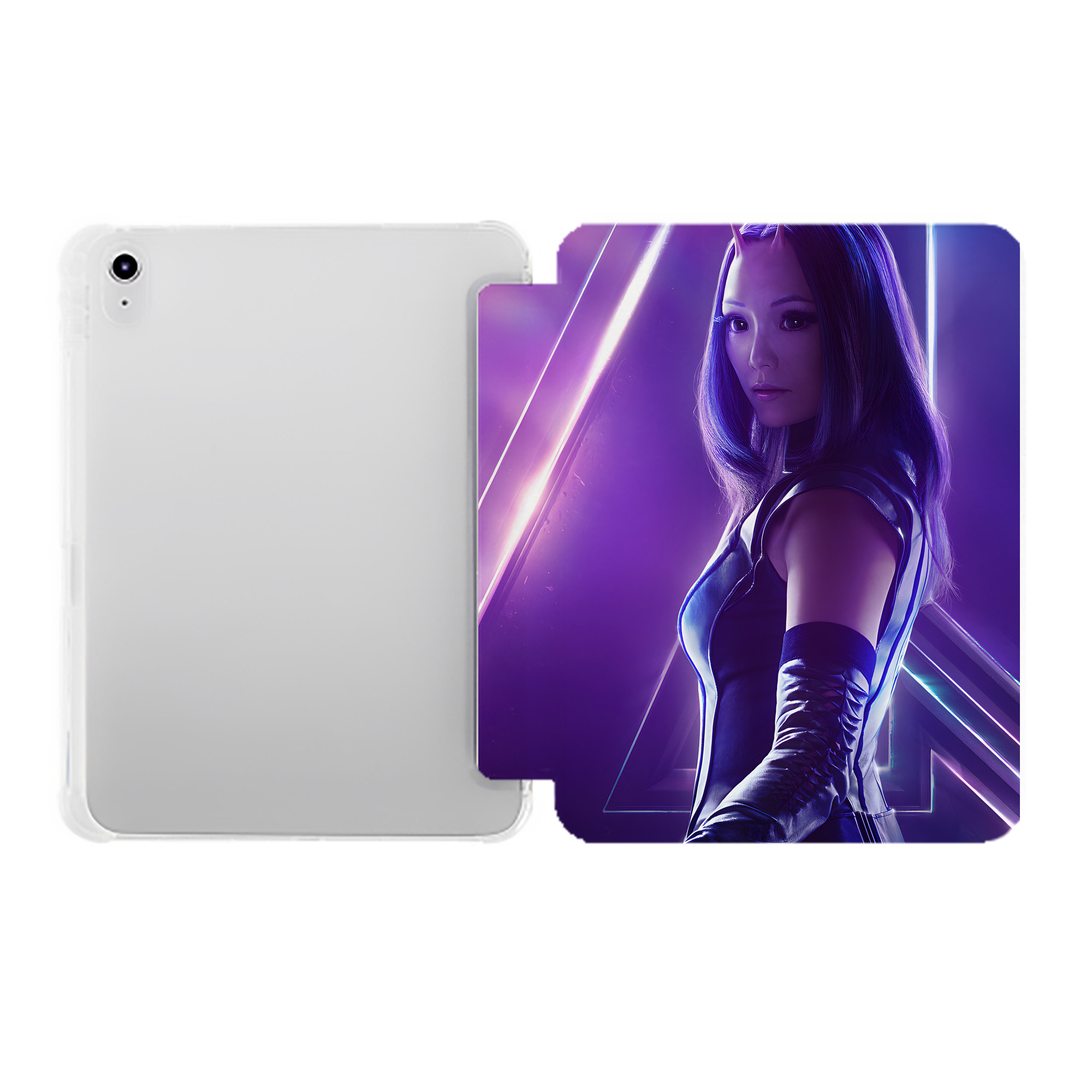 （画像用） アベンジャーズ The Avengers IPad ケース ペン収納付き 三つ折りスタンド PUレザー×シリコン 対応機種9.5/10.5/10.9インチ